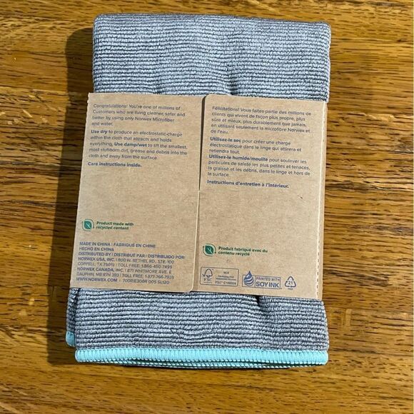 Norwex EnviroCloth Mushroom
With Sea Mist Trim NWT - Picture 2 of 10